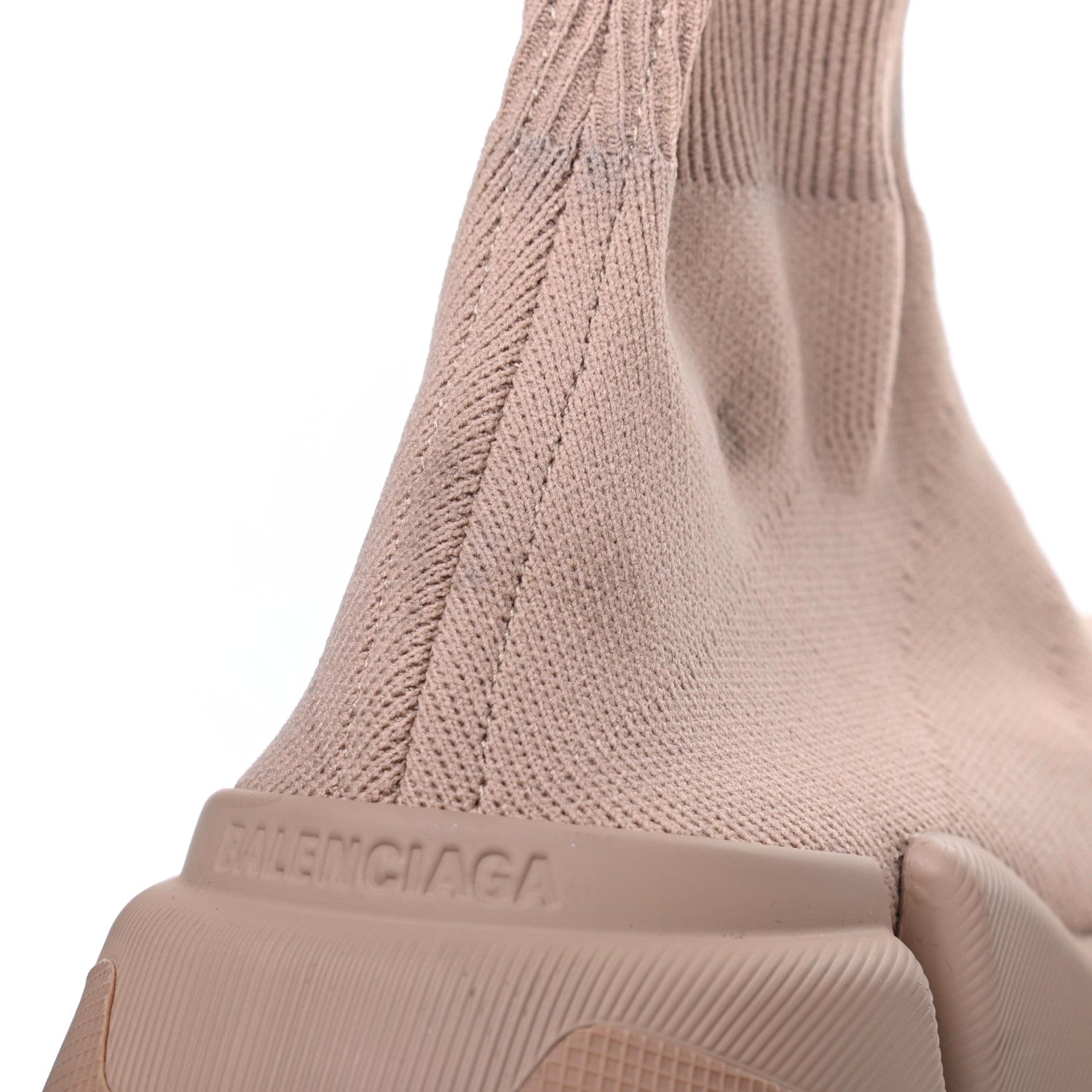 Balenciaga Technical 3D Recycled Knit Womens Speed 2.0 Sneakers 37 Monocolor Beige 9 of 12