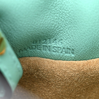 Loewe Calfskin Mini Flamenco Knot Bag Fresh Mint 7 of 10