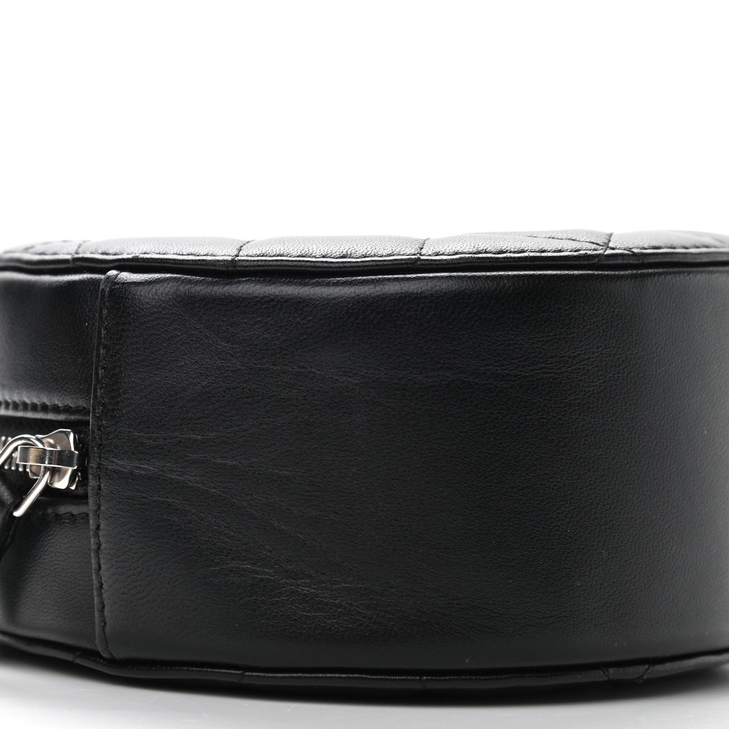Chanel Lambskin Quilted Round Clutch With Chain Black 8 of 10