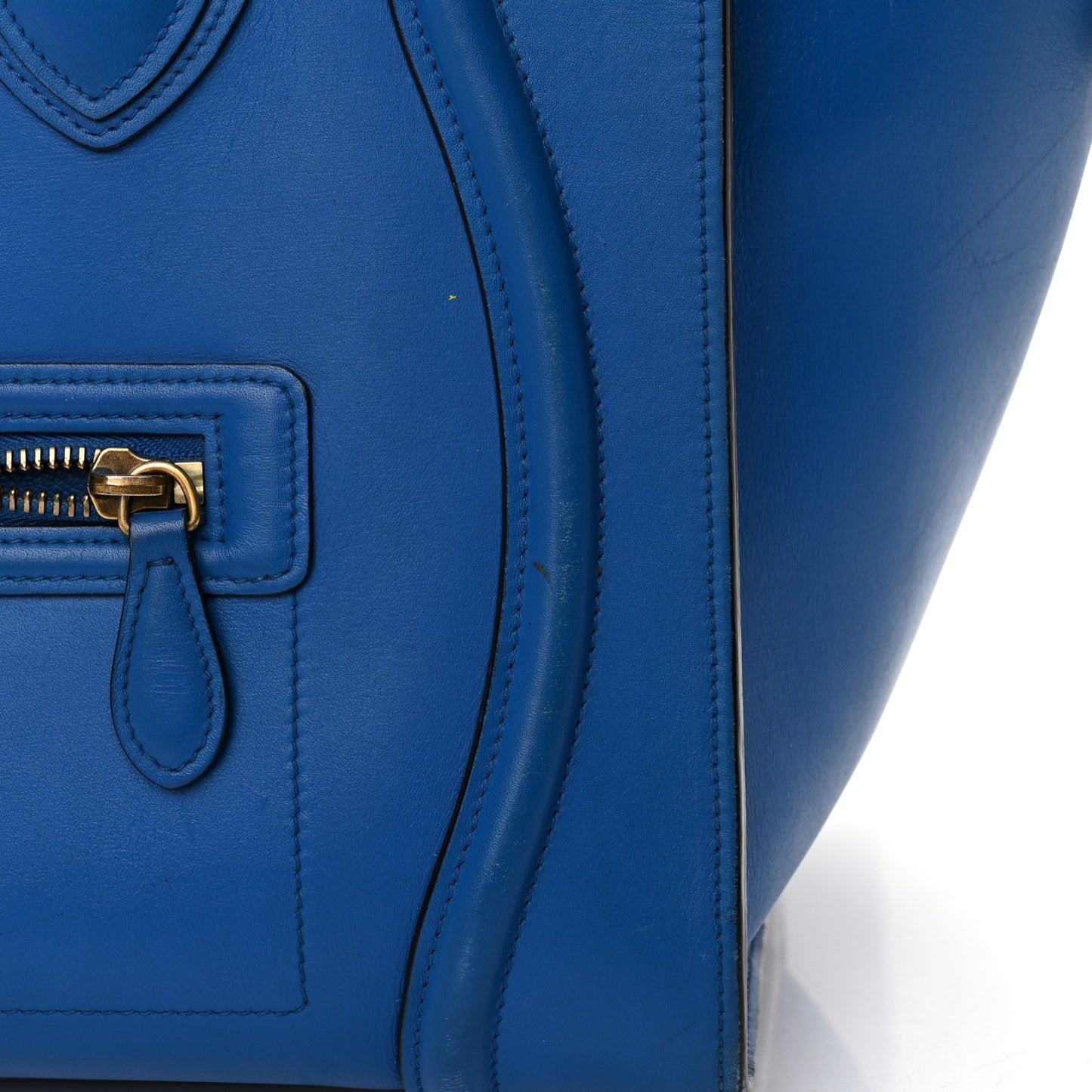 Smooth Calfskin Mini Luggage Royal Blue