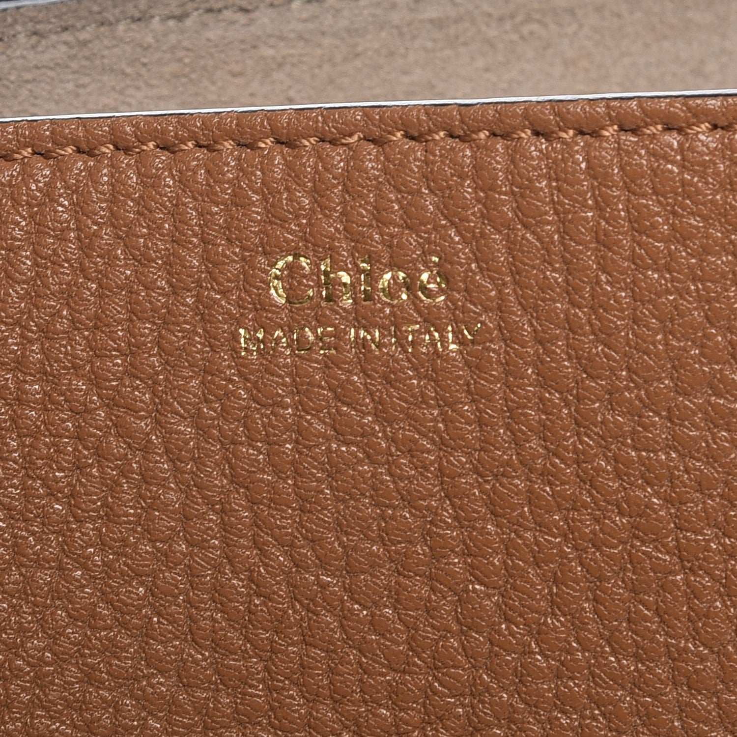 Chloe Grained Lambskin Drew Shoulder Bag Gingerbread 7 of 9
