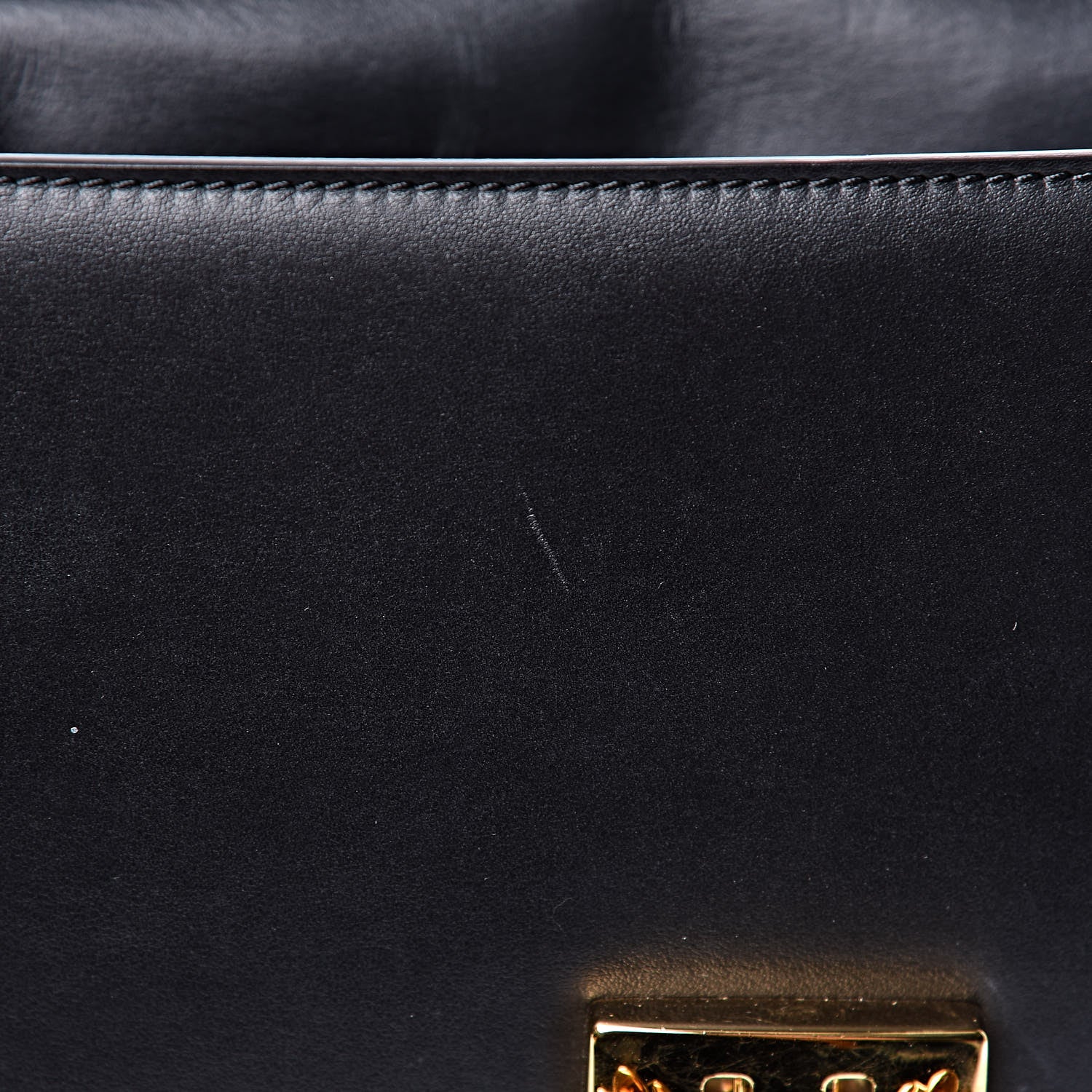 Alexander McQueen Calfskin Flower Top Handle Black 9 of 13
