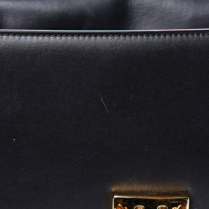 Alexander McQueen Calfskin Flower Top Handle Black 9 of 13