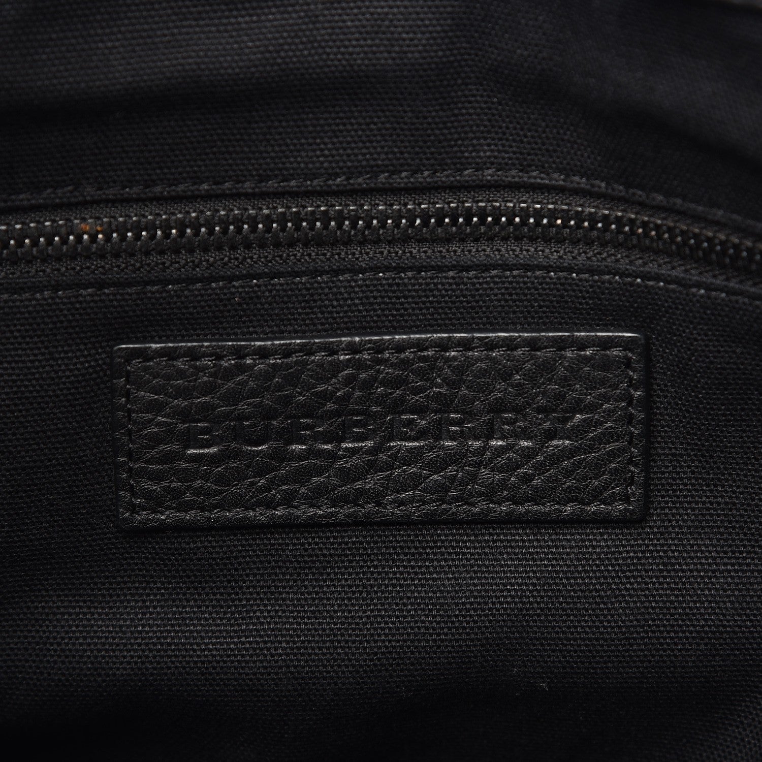 Burberry Brit Canvas Mega Check Grainy Calfskin Messenger Bag 6 of 8