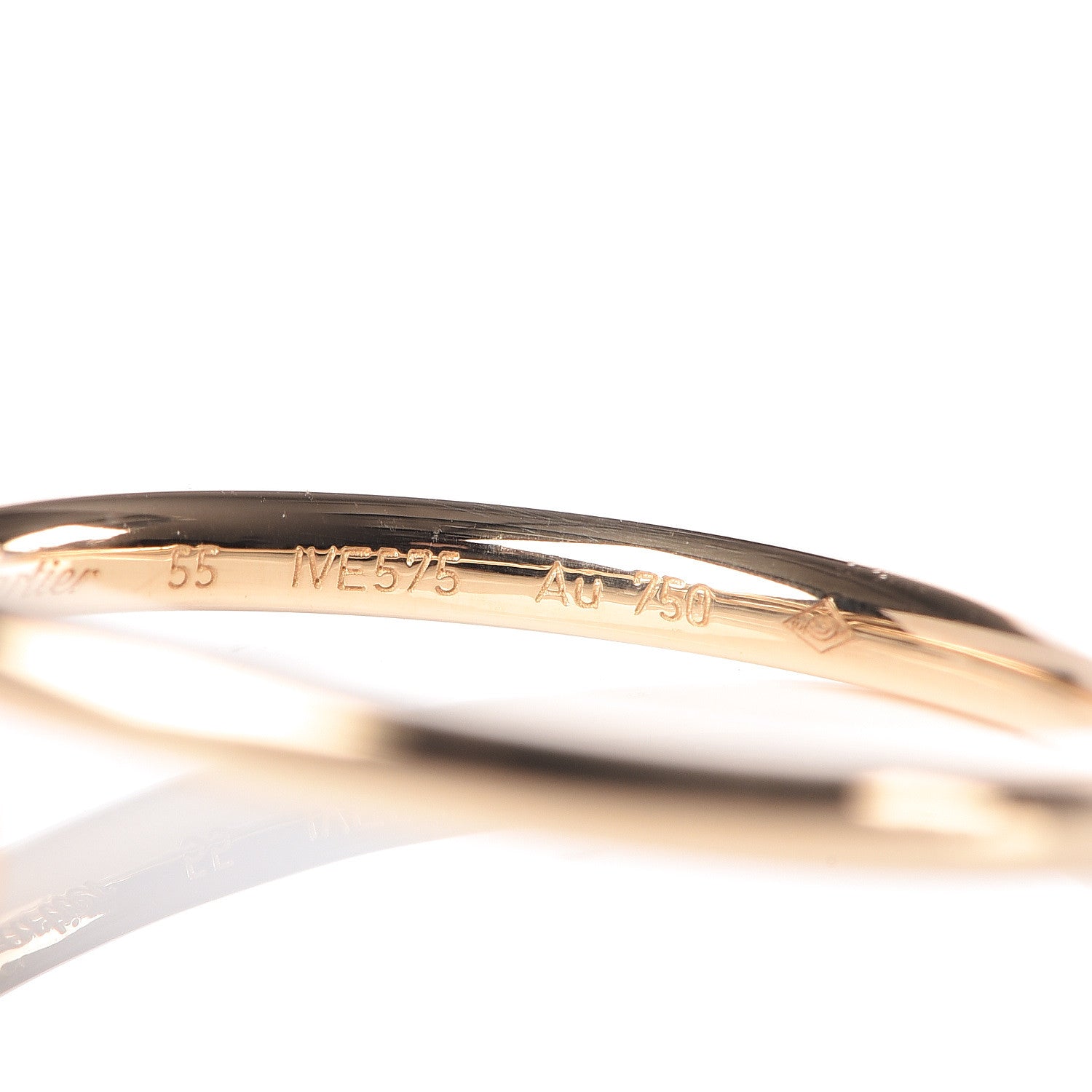 Cartier 18K Yellow Gold Small Juste Un Clou Ring 55 7.25 5 of 6