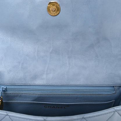 Chanel Lambskin Quilted CC Messenger Light Blue 11 of 11