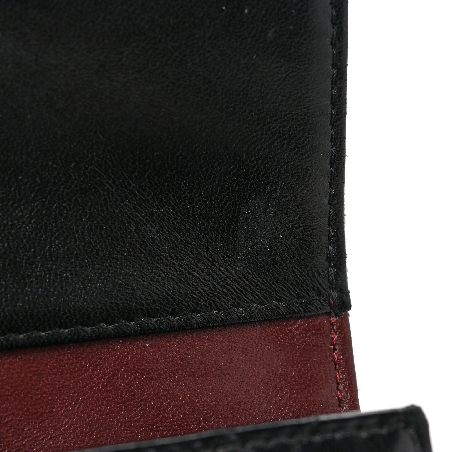 Lambskin Quilted Large Flap Wallet Black