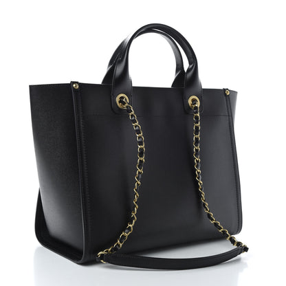 Chanel Caviar Small Studded Deauville Tote Black 3 of 11