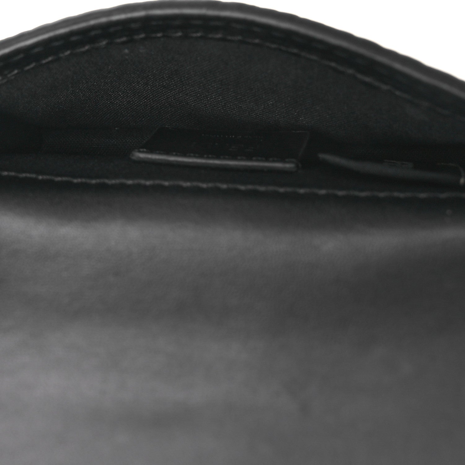 Fendi Cuoio Romano Micro Flat Baguette Black 5 of 12