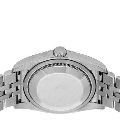 Rolex Stainless Steel 18K White Gold 36mm Oyster Perpetual Datejust Watch Blue Jubilee 11623 4 of 4