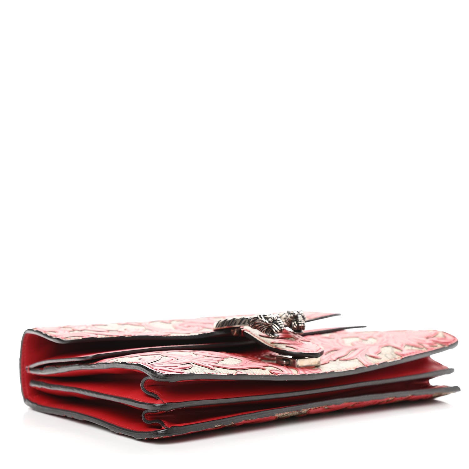 Gucci GG Supreme Monogram Arabesque Medium Dionysus Shoulder Bag Hibiscus Red 4 of 11