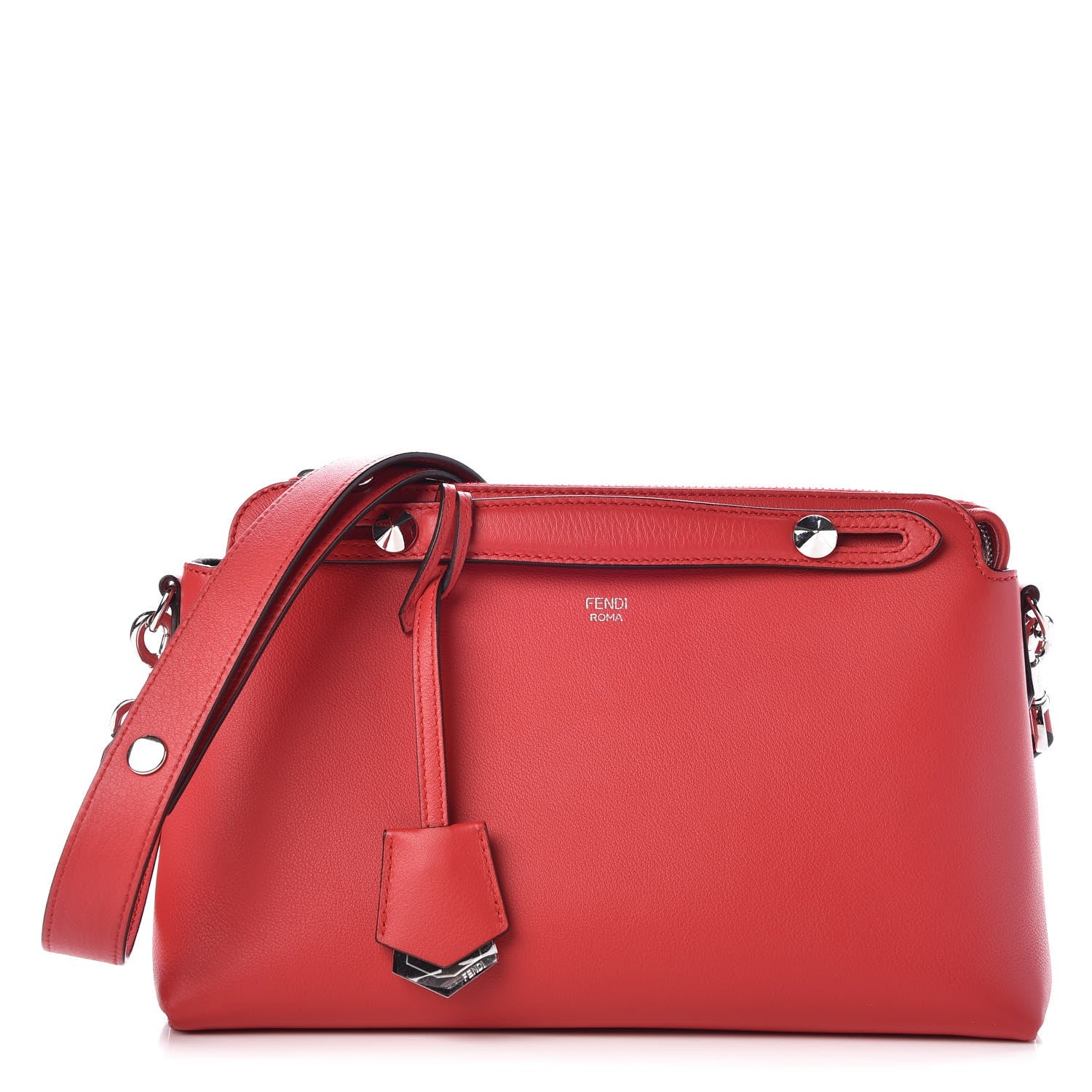 Fendi Vitello Dolce Medium By The Way Boston Bag Fiamma 1 of 8