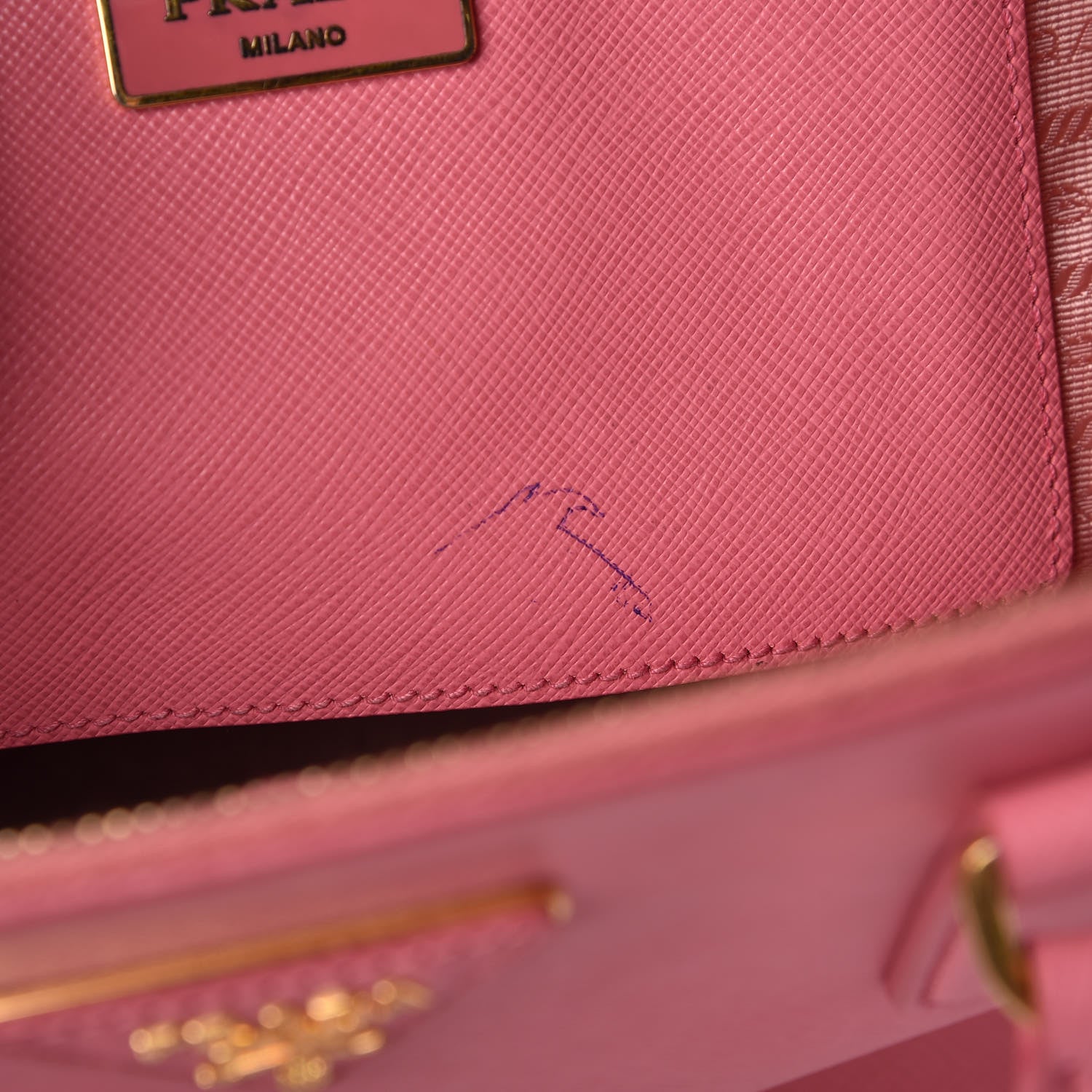 Prada Saffiano Large Galleria Double Zip Tote Geranio 11 of 15