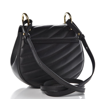 Chloe Calfskin Quilted Mini Drew Bijou Shoulder Bag Black 3 of 7