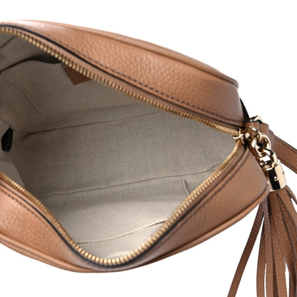 Gucci Pebbled Calfskin Small Soho Disco Bag Camelia 5 of 9