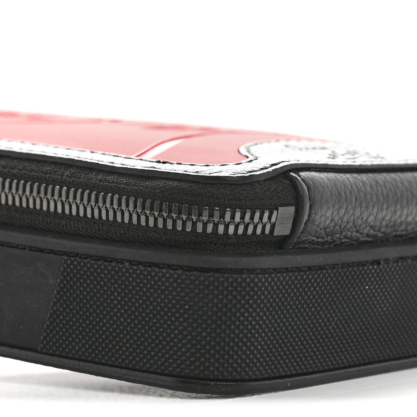 Calfskin Gomme Loubilab Phone Shoulder Bag Loubi Black