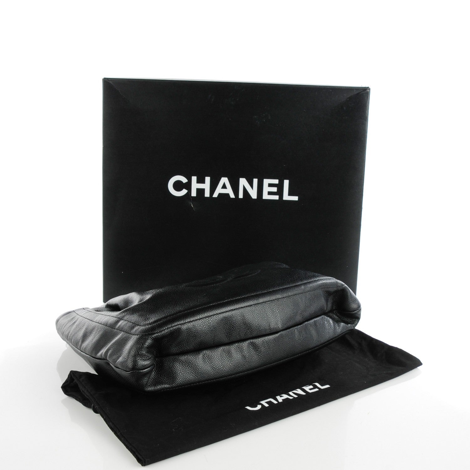 Chanel Caviar Large CC Tuck Tote Black 4 of 7