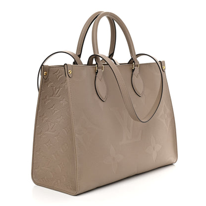 Louis Vuitton Empreinte Monogram Giant Onthego MM Tourterelle 3 of 10