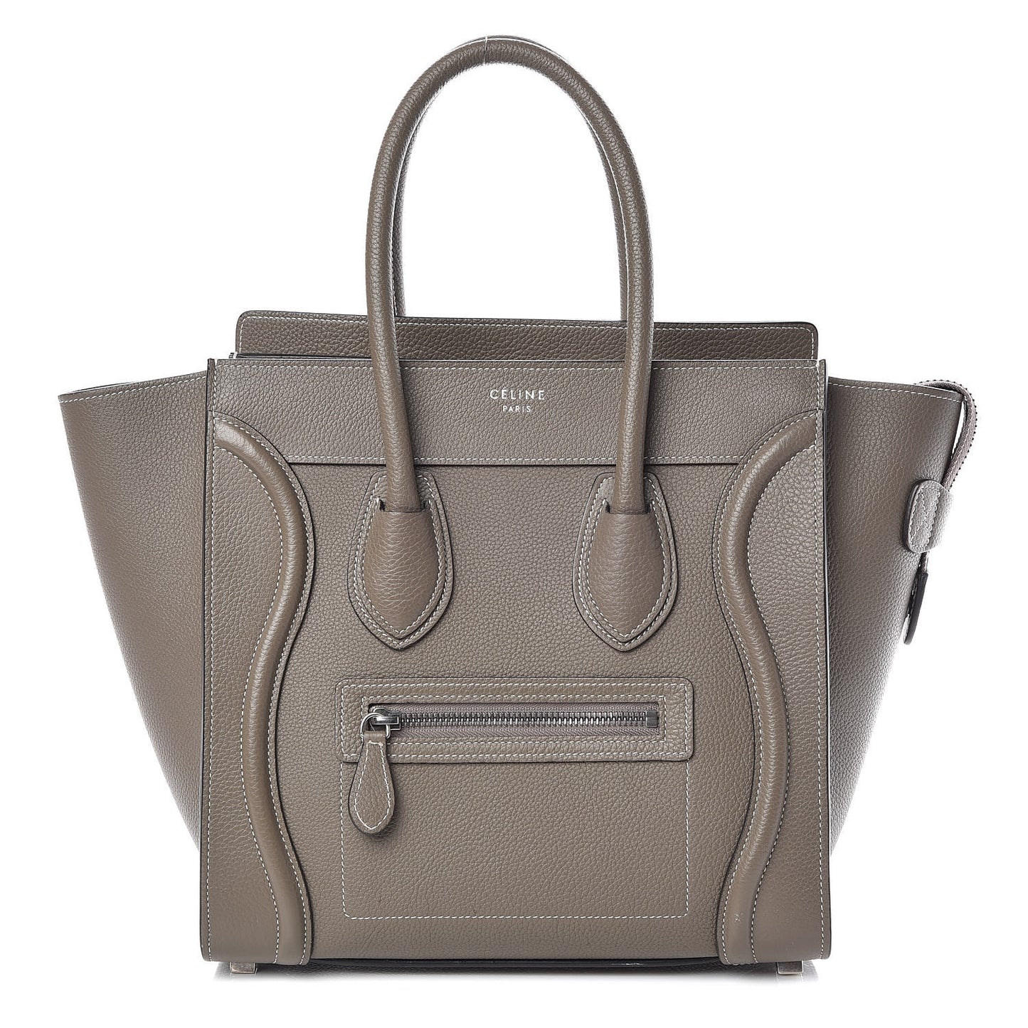 Drummed Calfskin Micro Luggage Souris
