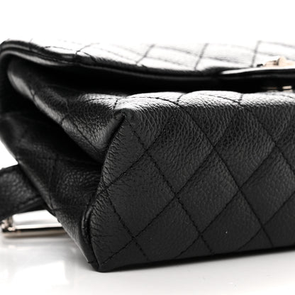 Chanel Grained Calfskin Quilted 2.55 Reissue Flap Belt Bag Clutch Black 10 of 13