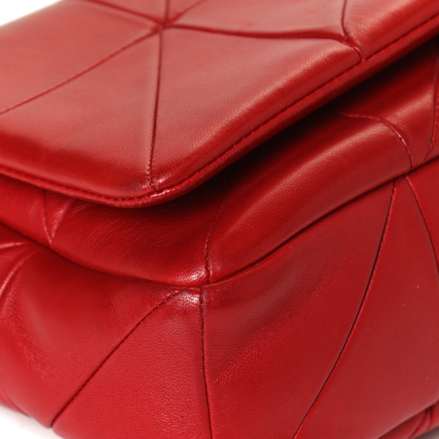 Saint Laurent Lambskin Patchwork Monogram Medium Jamie Red 12 of 13