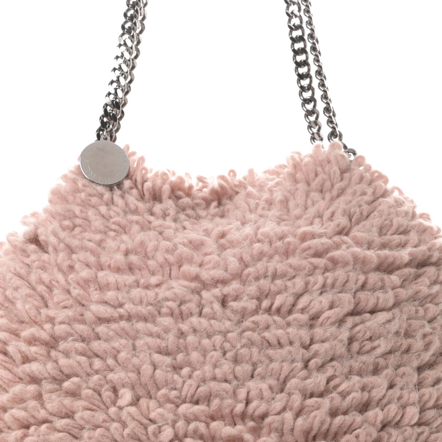 Stella McCartney Wool Fur Small Falabella Tote Pink 8 of 11