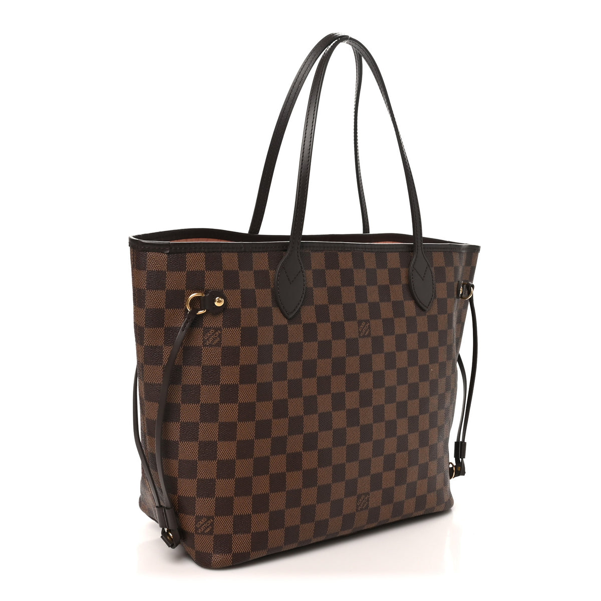 Louis Vuitton Damier Ebene Neo Neverfull MM Rose Ballerine 3 of 9