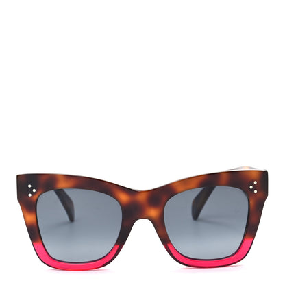 Celine Acetate Catherine Sunglasses CL41090/S Havana Red 2 of 6