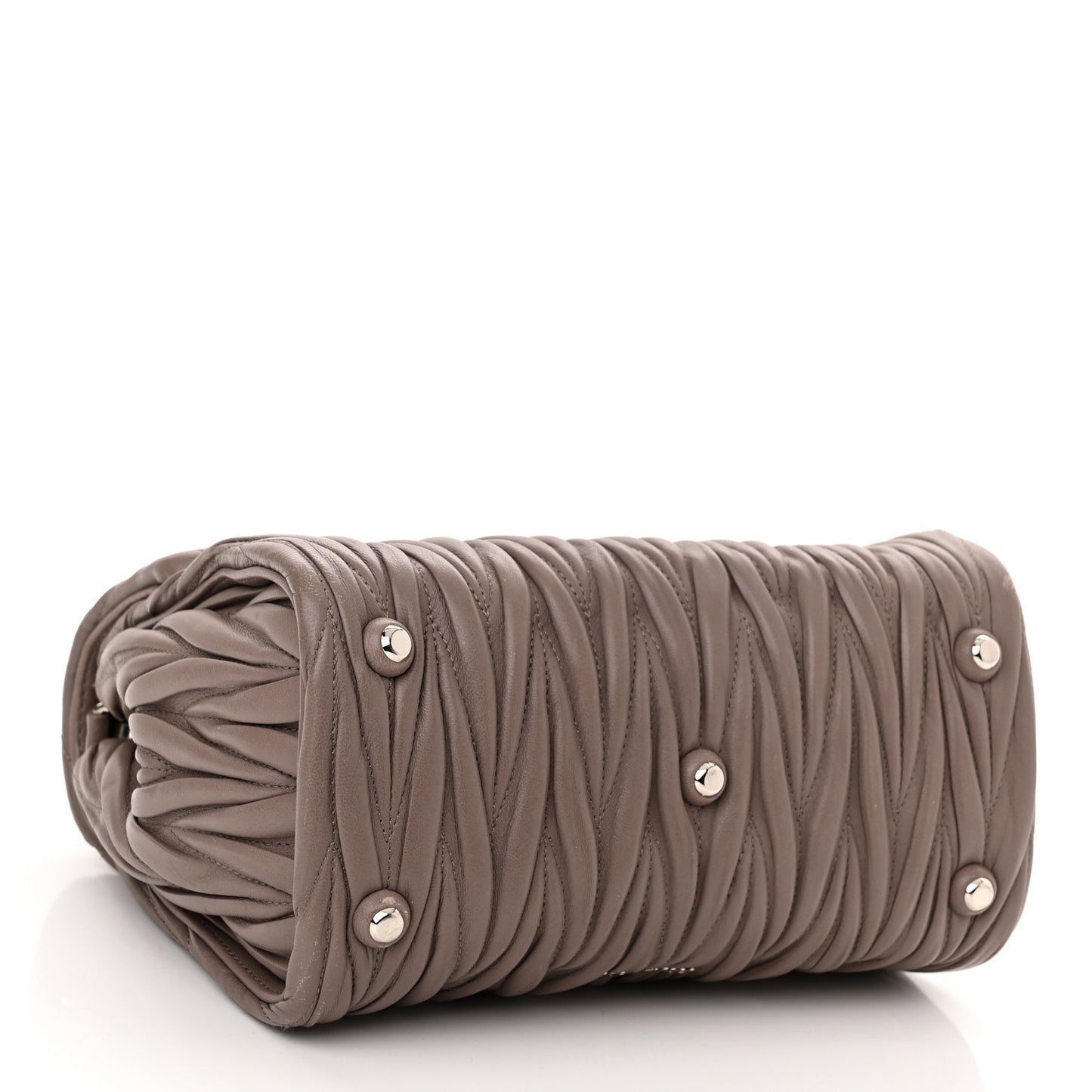 Nappa Matelasse Top Handle Tote Pomice