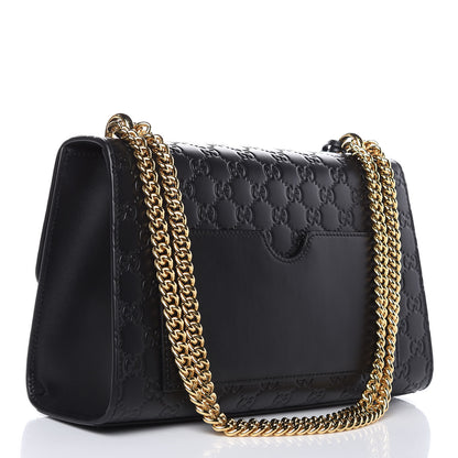 Gucci Guccissima Medium Padlock Shoulder Bag Black 3 of 10