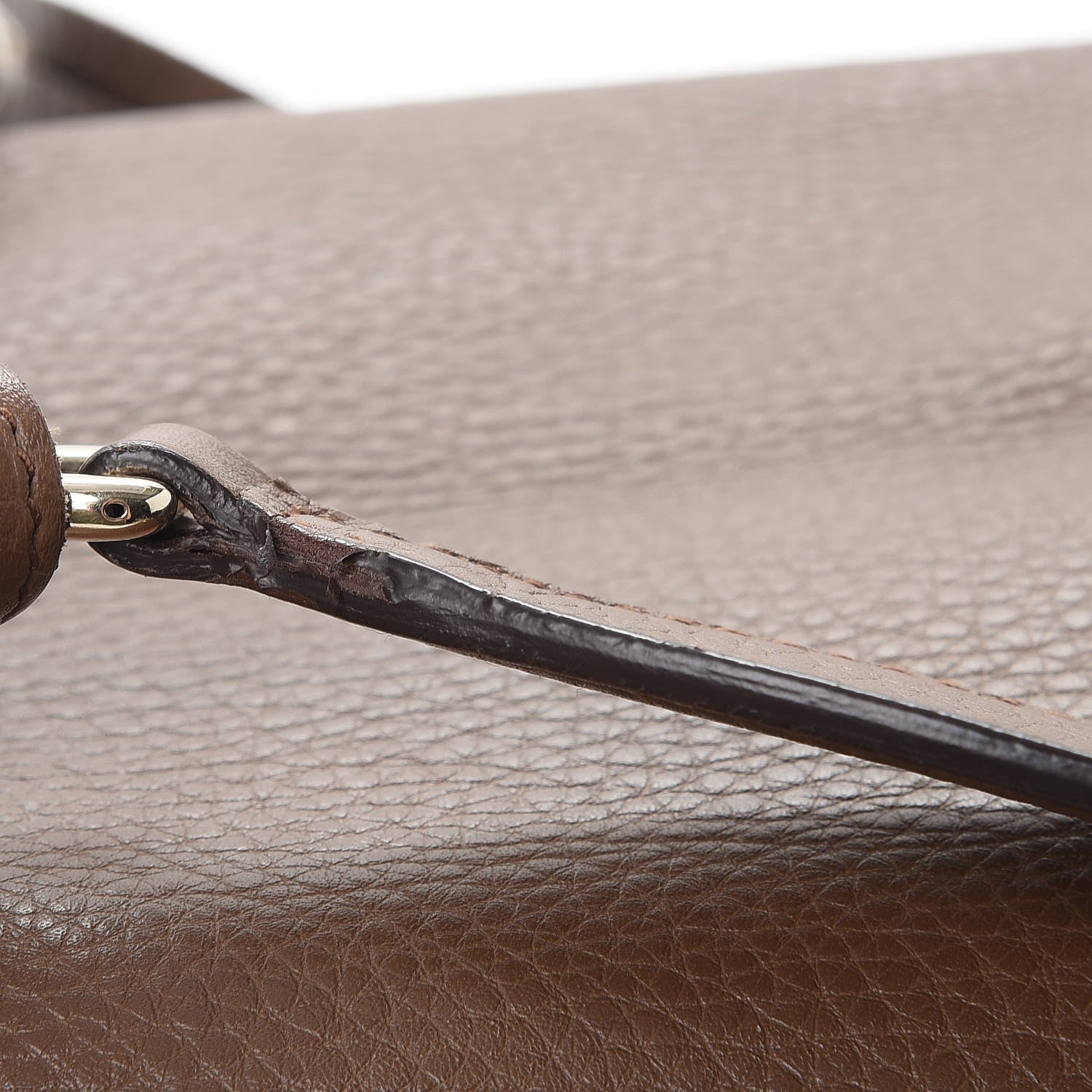 Gucci Pebbled Calfskin Medium Soho Chain Shoulder Bag Maple Brown 11 of 19