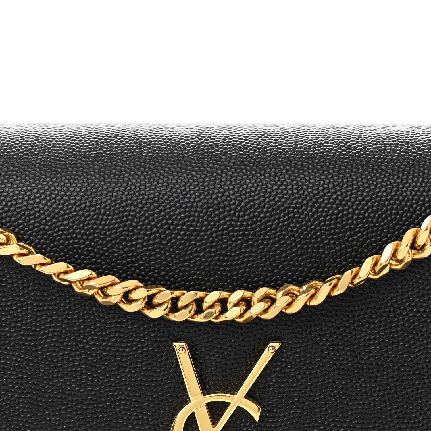 Saint Laurent Grain De Poudre Medium Classic Monogram Kate Satchel Black 8 of 11