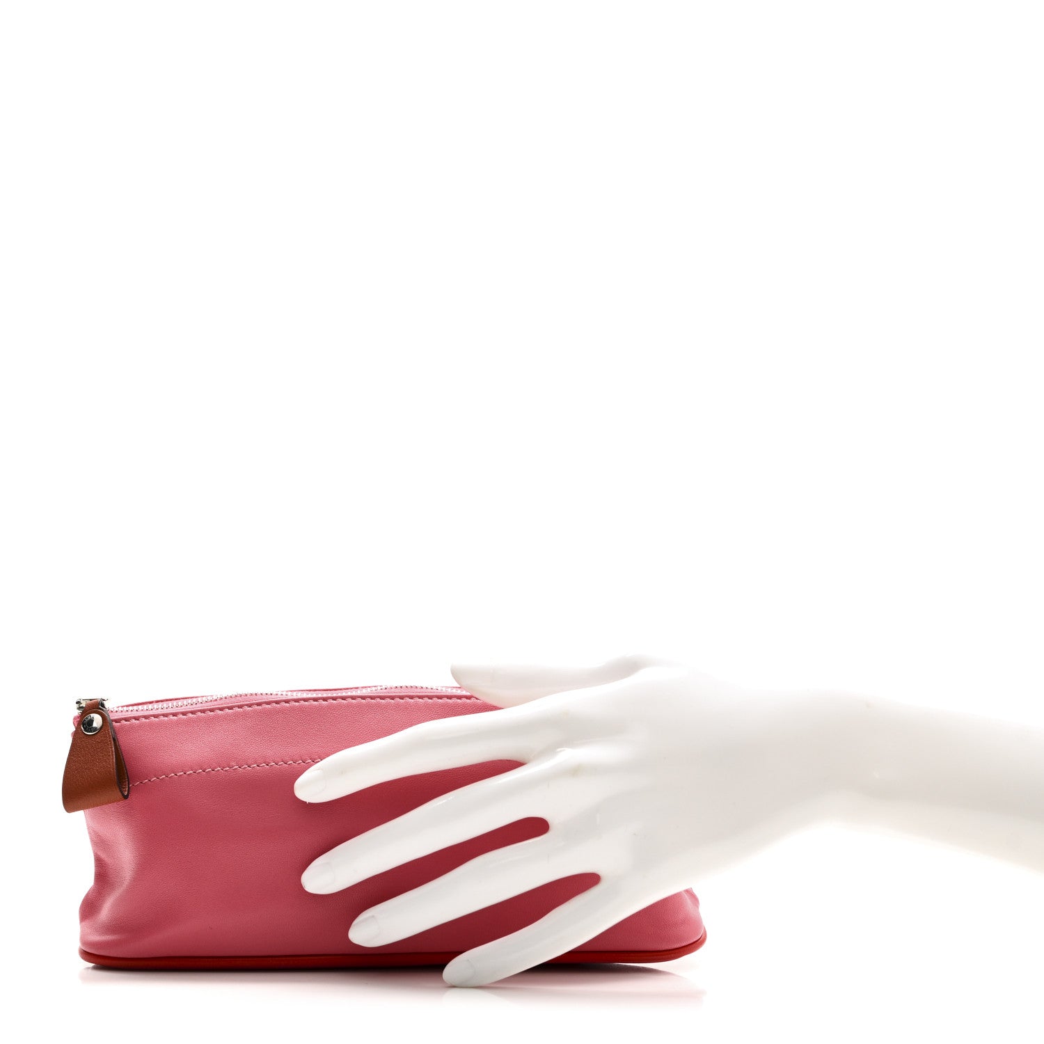 Hermes Lambskin Swift Tohubohu Pouch PM Rose Azalee Rose Jaipur 2 of 8
