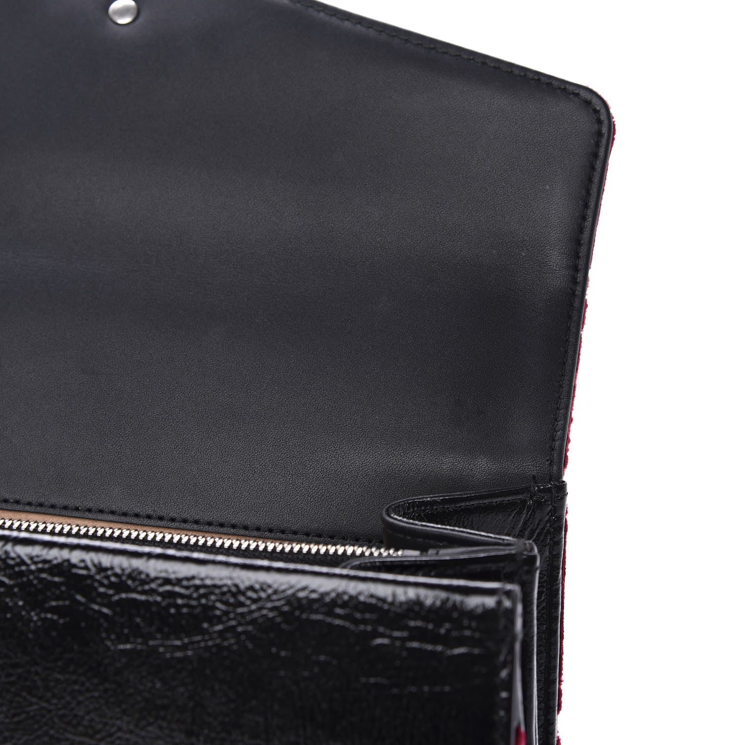 Gucci Velvet Skipper GG Monogram Small Dionysus Shoulder Bag Red Cipria Black 10 of 12