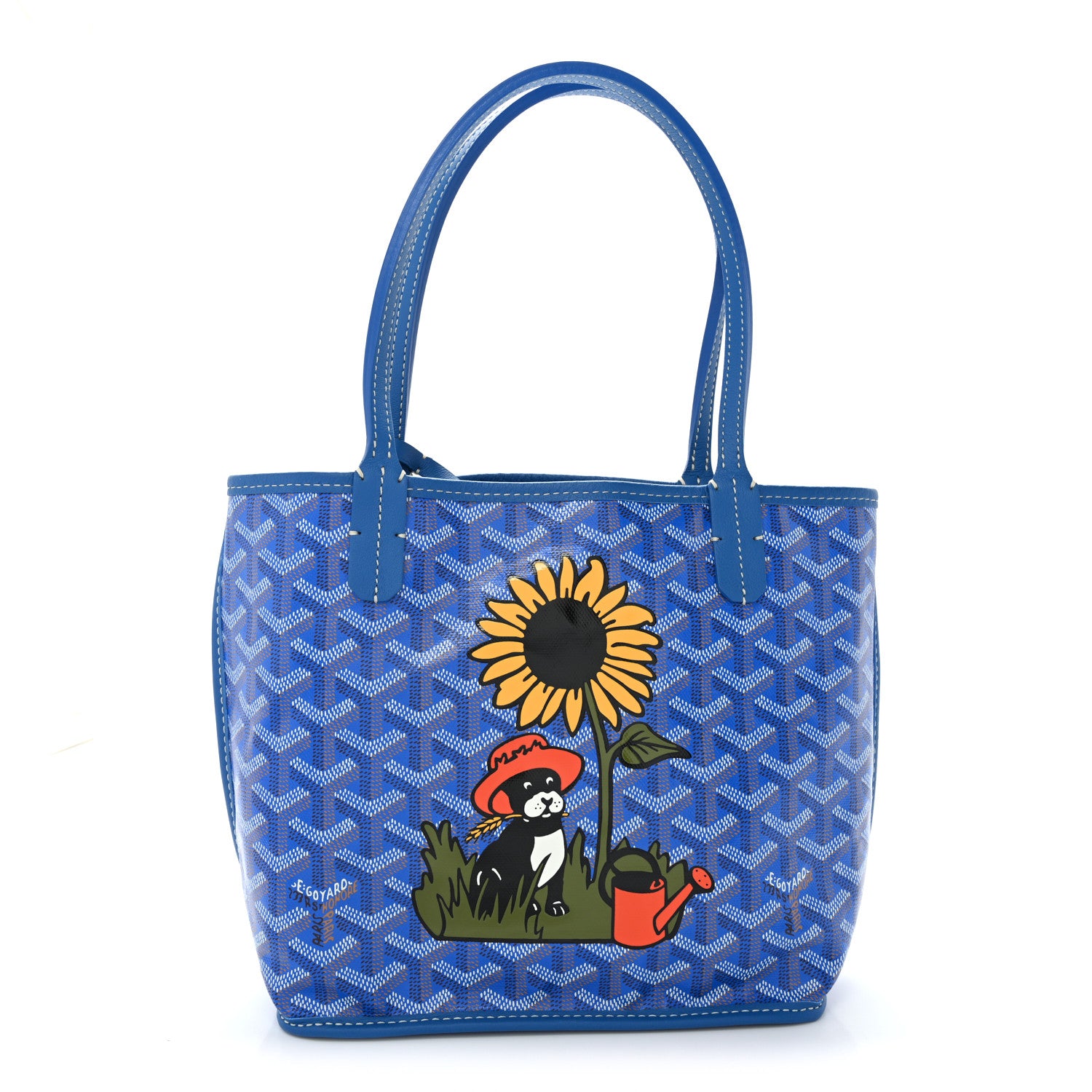 Goyard Goyardine Sunflower Reversible Mini Anjou Sky Blue 1 of 16