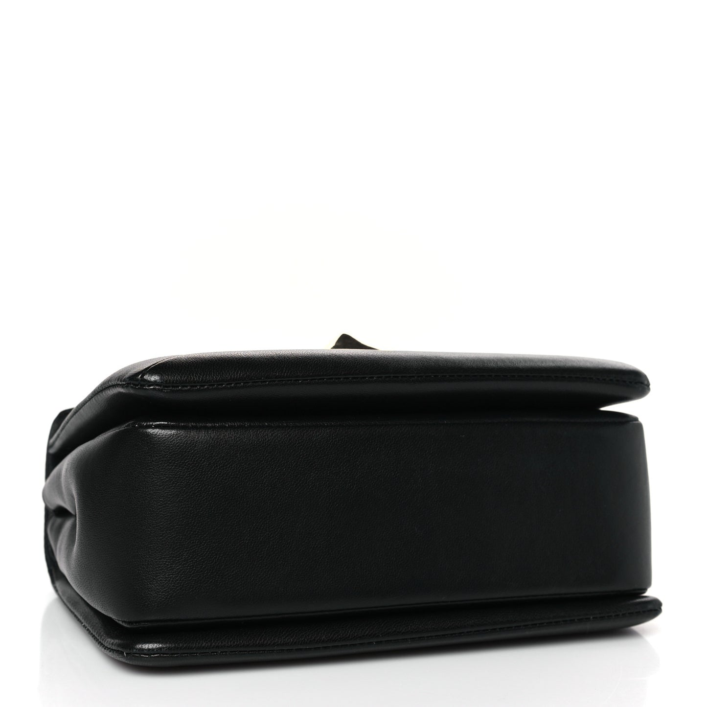 Nappa One Stud Chain Clutch Black