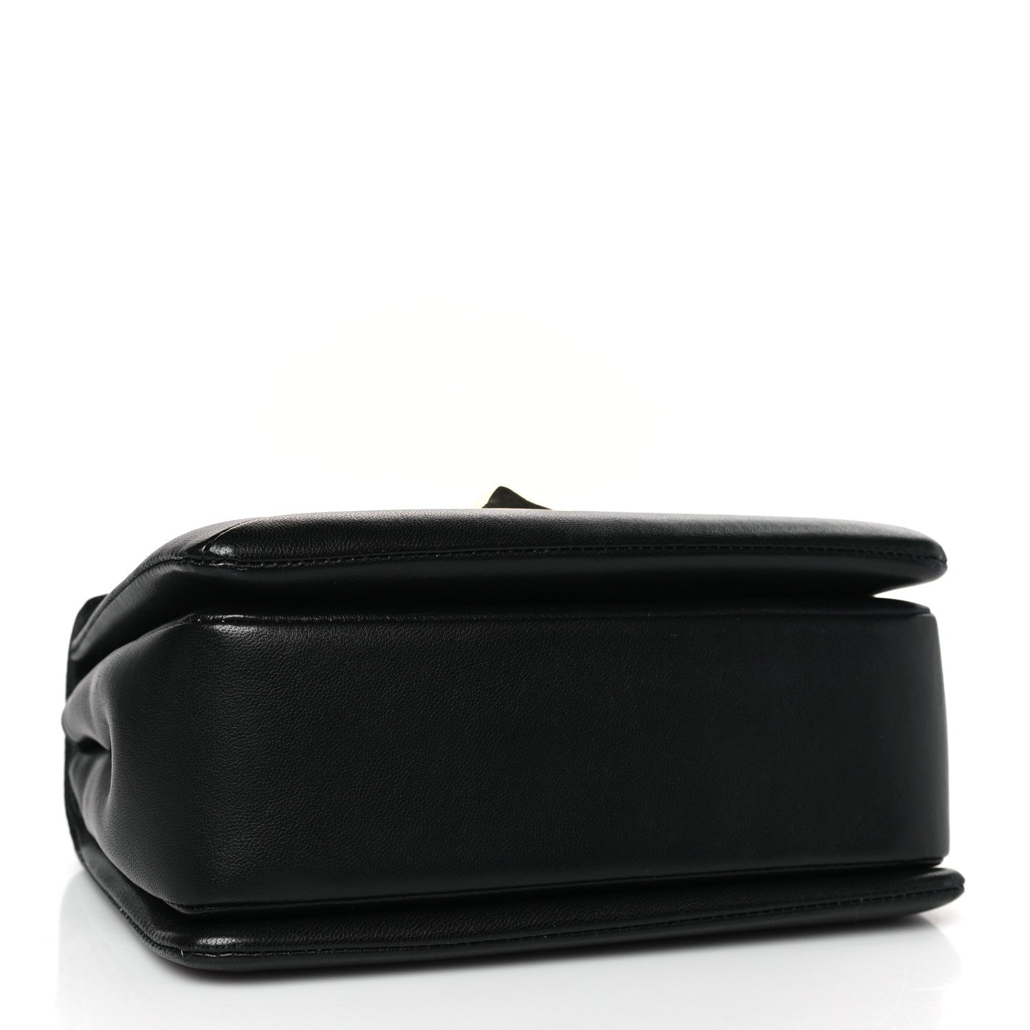 Valentino Garavani Nappa One Stud Chain Clutch Black 4 of 8