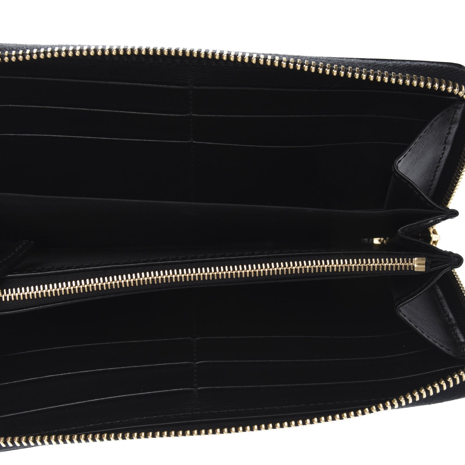 Gucci Boarded Plutone Calfskin Horsebit 1955 Zip Around Wallet Black 5 of 6
