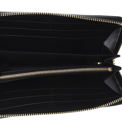 Gucci Boarded Plutone Calfskin Horsebit 1955 Zip Around Wallet Black 5 of 6