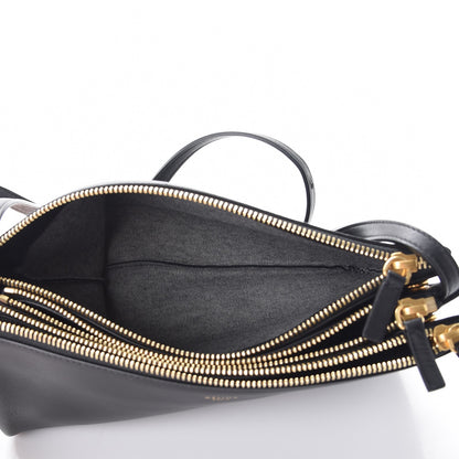 Celine Lambskin Large Trio Crossbody Bag Black 7 of 9