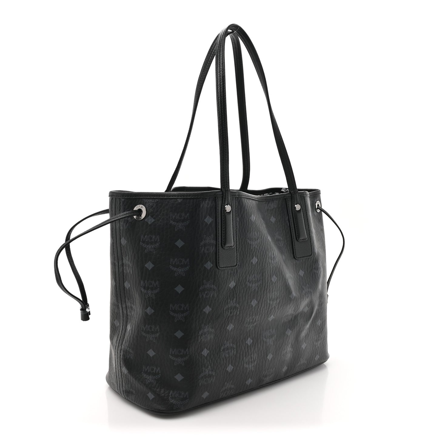 Visetos Medium Liz Reversible Shopper Tote Black