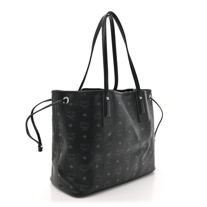 MCM Visetos Medium Liz Reversible Shopper Tote Black 4 of 19