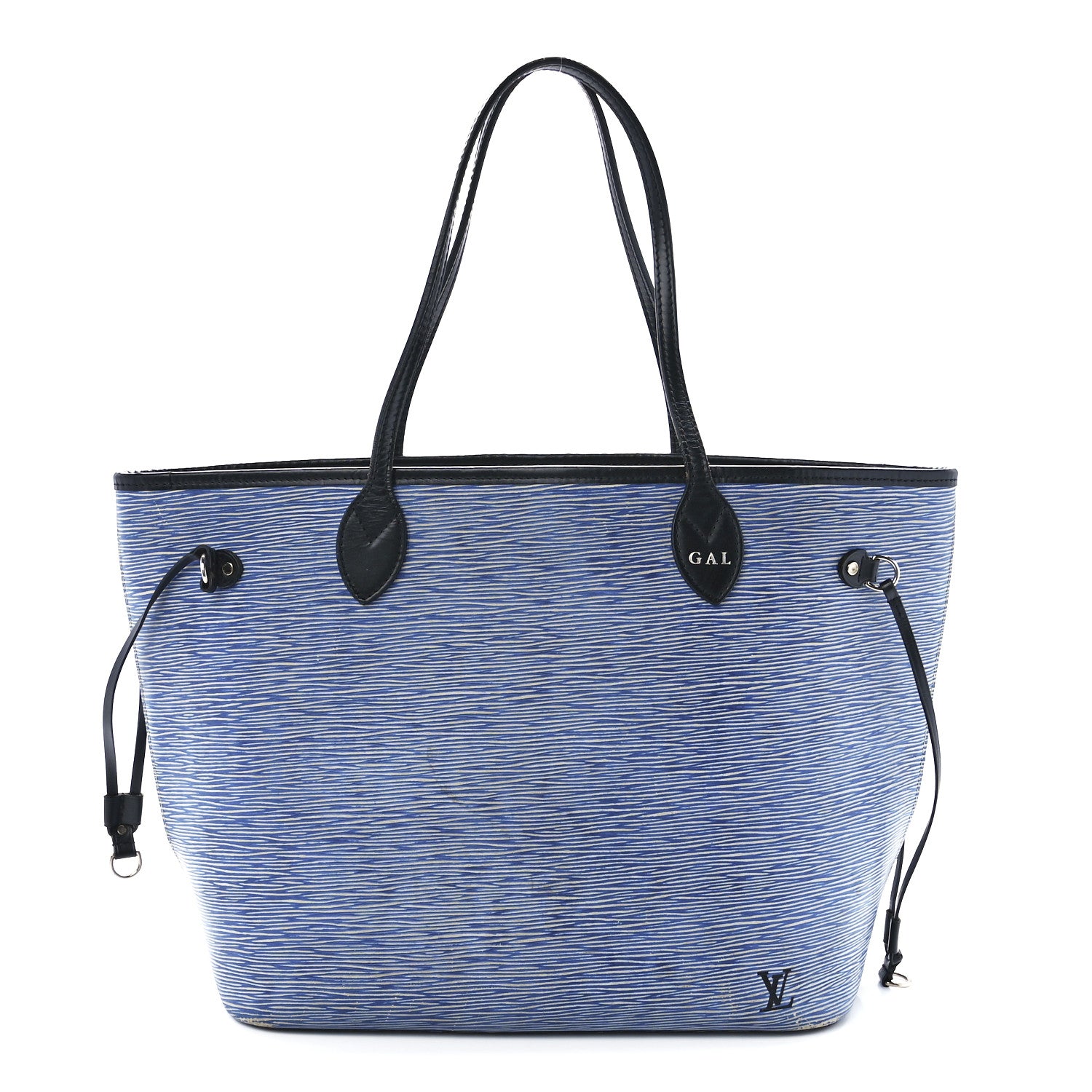 Louis Vuitton Epi Neverfull MM Denim Light 3 of 15