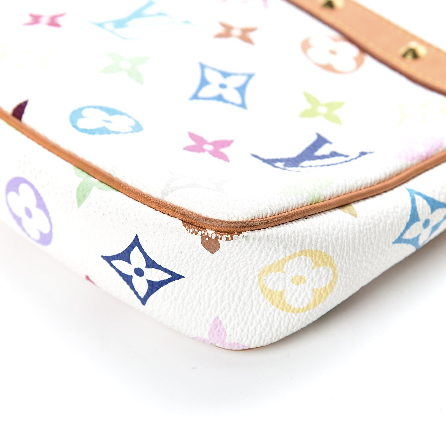 Louis Vuitton Monogram Multicolor Pochette Accessories White 10 of 15