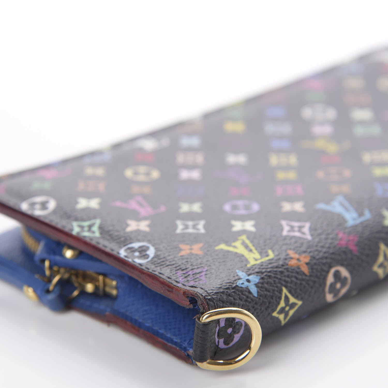 Louis Vuitton Monogram Multicolor Insolite Wallet Black Bleuet 6 of 9