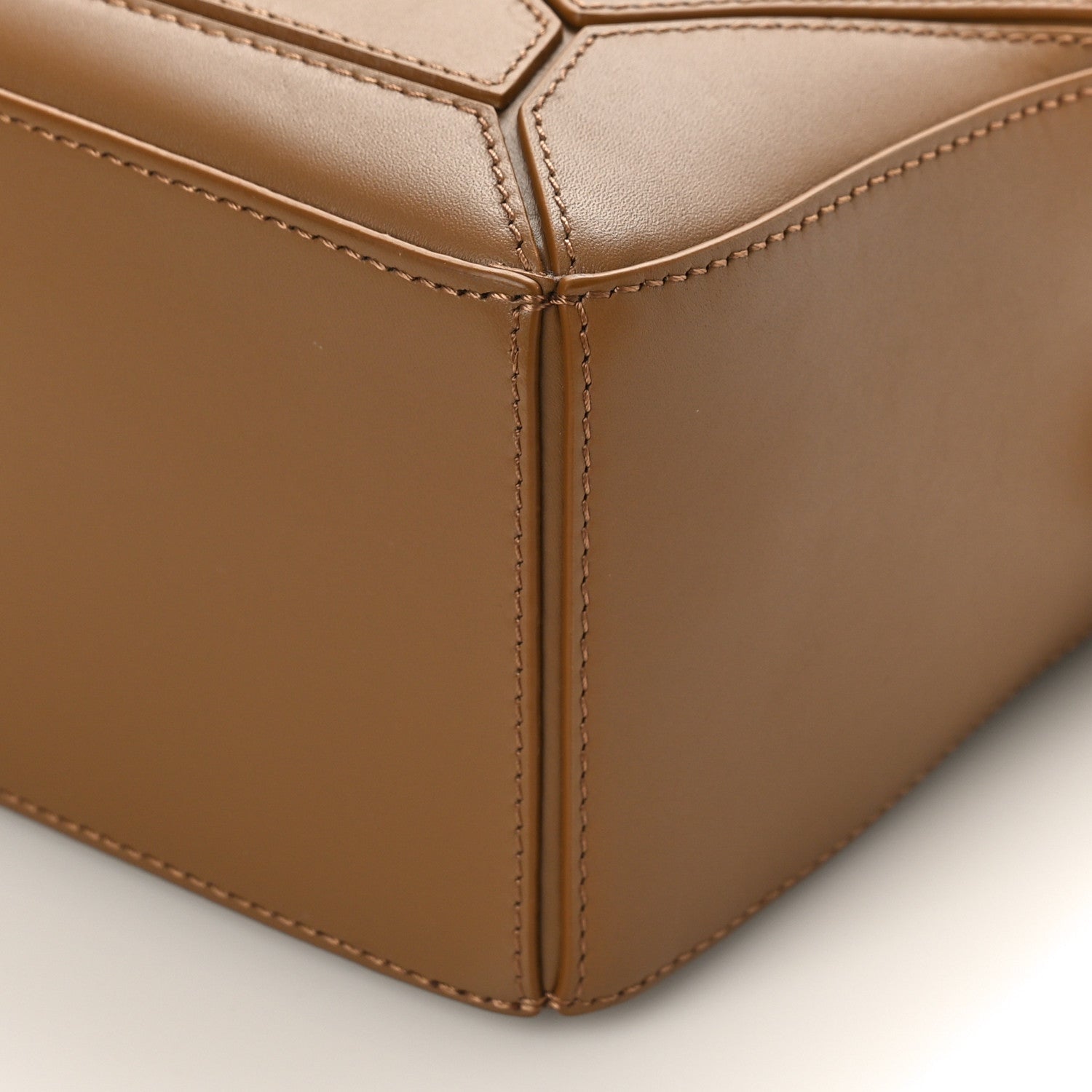 Loewe Satin Calfskin Small Puzzle Bag Oak 8 of 8