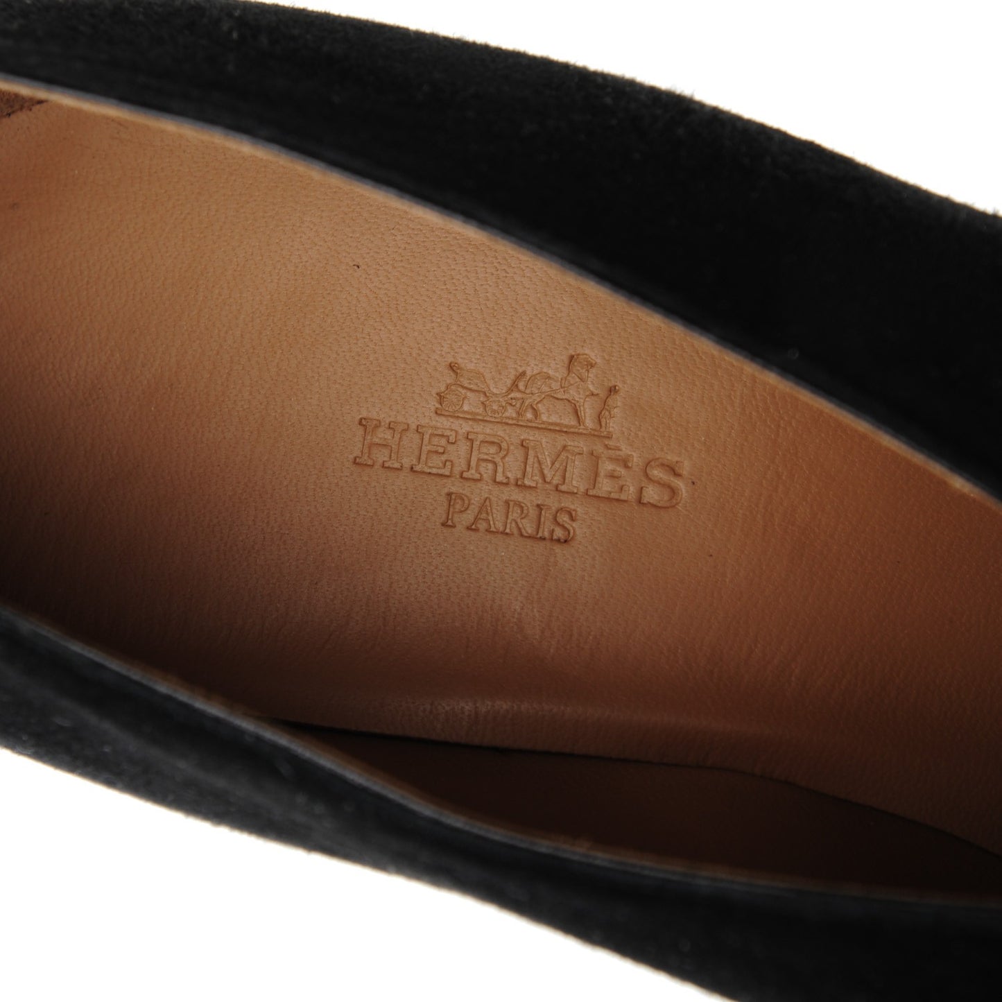 Goatskin Suede Florida Pumps 38 Black