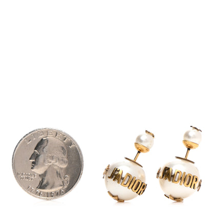 Christian Dior Pearl J'Adior Mise En Dior Tribal Earrings Gold 2 of 5