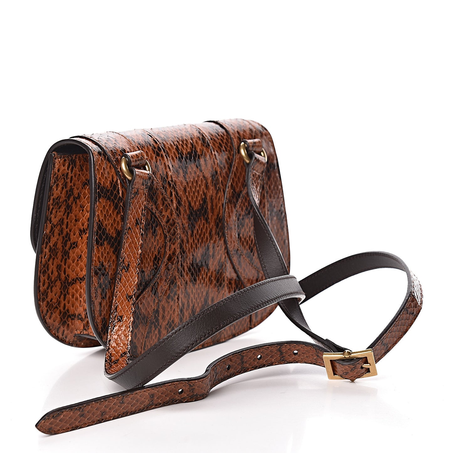 Elaphe Radiata Crystal Small Osiride Shoulder Bag Bright Cuir Ruby