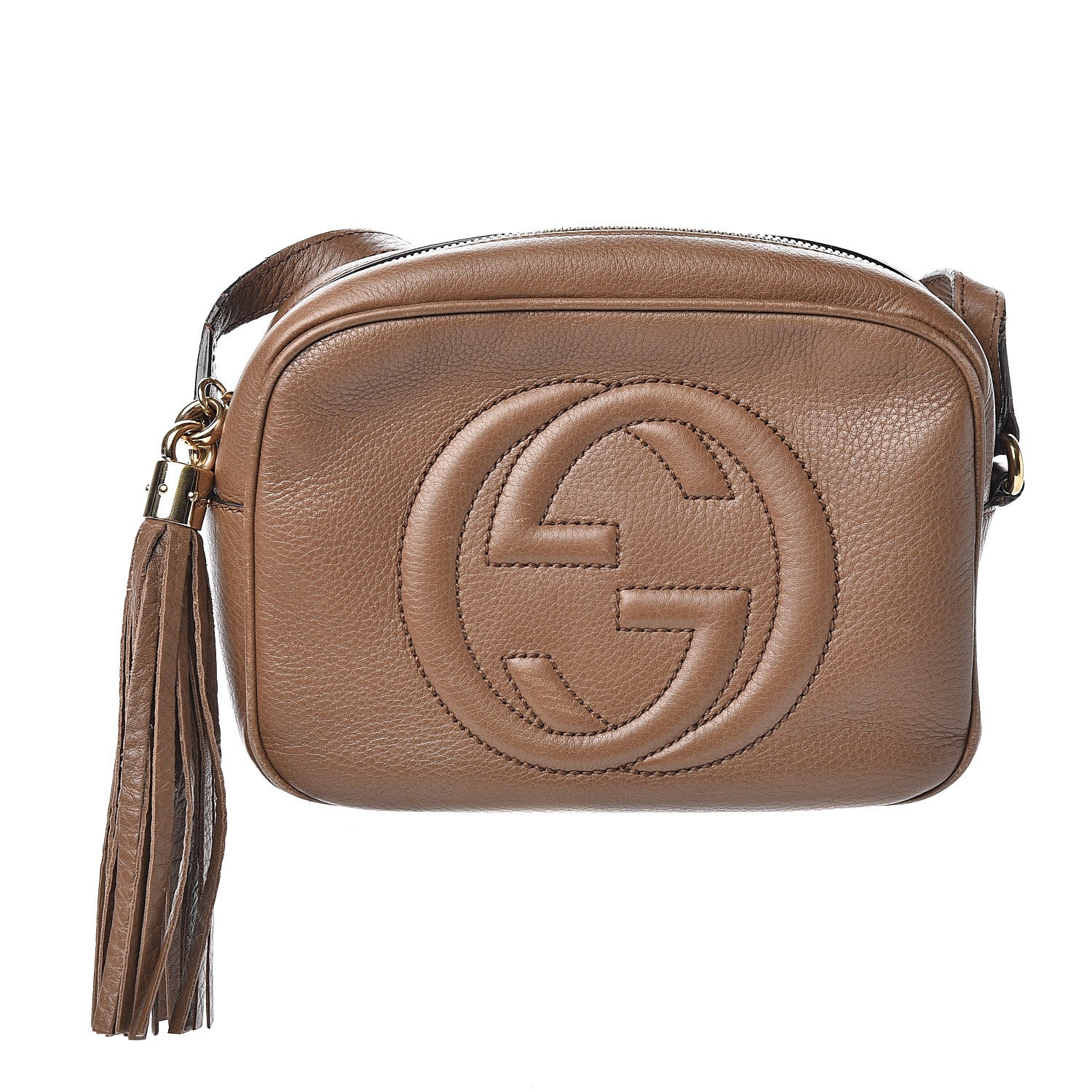 Gucci Pebbled Calfskin Small Soho Disco Bag Rose Beige 1 of 11